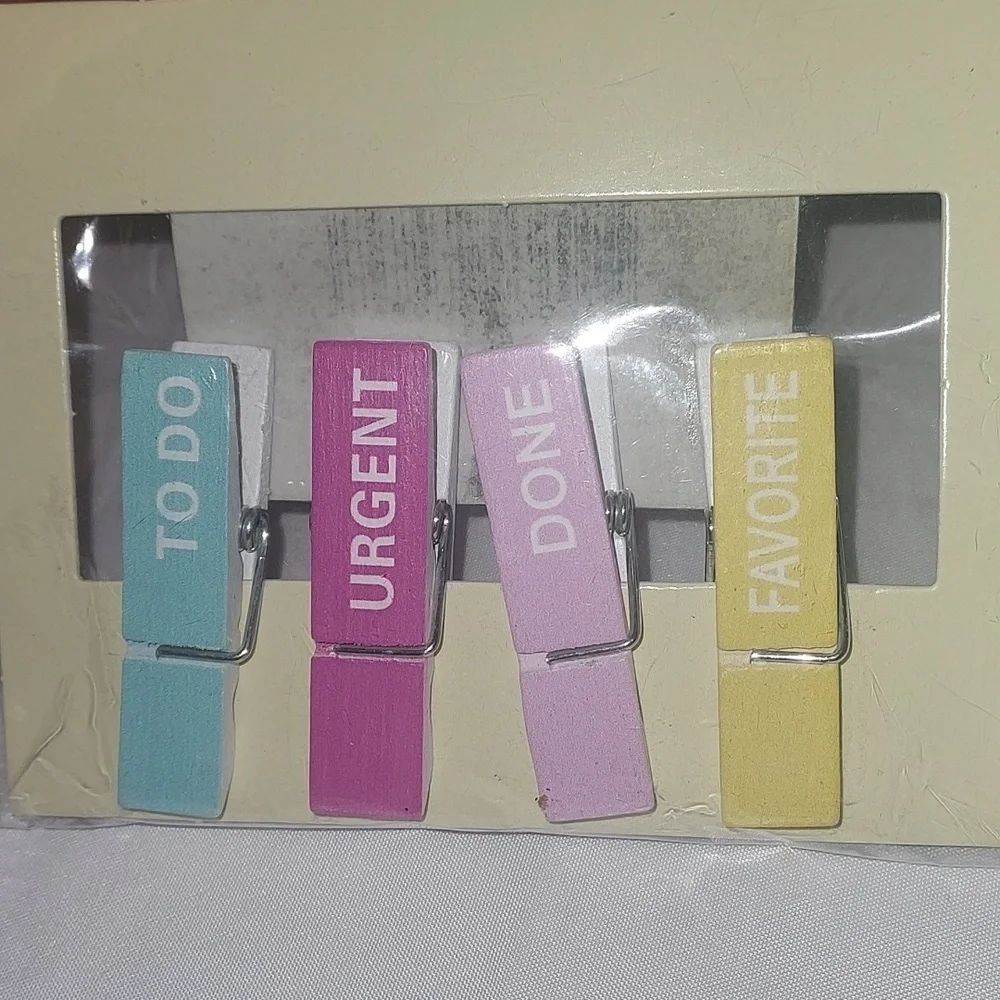 CRAFT smart clothespins  , to do , urgent  , done , favorite  ,